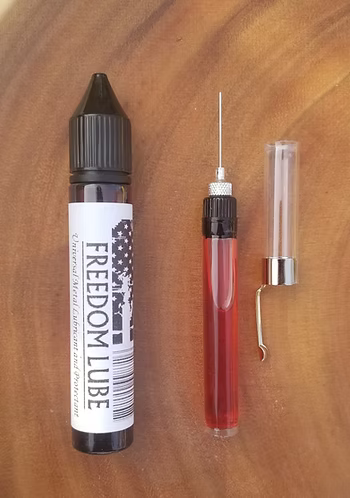 Freedom Lube Knife & Gun Oil - Precision Applicator & 1 oz Bottle Combo Pack
